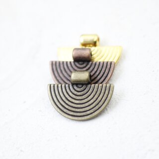 10 Stammesanhnger, Ethnische Anhnger Charms 17*24 mm Gold