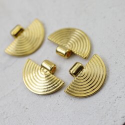 10 Stammesanhänger, Ethnische Anhänger Charms 17*24 mm Gold