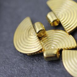 10 Stammesanhänger, Ethnische Anhänger Charms 17*24 mm Gold