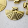 10 Stammesanhänger, Ethnische Anhänger Charms 17*24 mm Gold