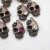 10 Antique Copper Lady Skull, Deaths head Charms Pendant