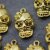 10 Gold Lady Skull, Deaths head Charms Pendant