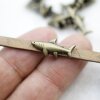 10 Antique Brass Shark Sliders Beads, Shark Bracelet Beads