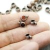 20 Antique Copper Spacer bead w. Loop, Bail Beads