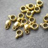 20 Gold Spacer bead w. Loop, Bail Beads