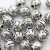 10 Silver Beads, Mini Nut Spacer Beads, Rondelle Beads, Metal beads
