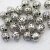 10 Silver Beads, Mini Nut Spacer Beads, Rondelle Beads, Metal beads