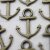 20 Antique Brass Anchor Charms Pendant