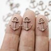 20 Antique Copper Anchor Charms Pendant