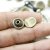 10 Knopfverschlüsse für Leder und Wickelarmbänder altmessing