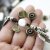 10 Antique Brass Button Clasps for leather and Wrap Bracelets