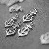 10 Rhodium Plated Faith Love hope Anchor Charms Pendant