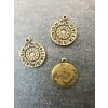 10 sign of zodiac Pendants, antique brass