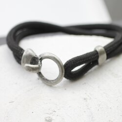 5 Ring Haken Verschlüsse für Armbänder, Dunkel Altsilber