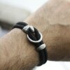 5 Ring Haken Verschlüsse für Armbänder, Dunkel Altsilber