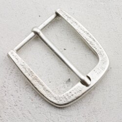 Antique Silver Belt Buckle for 4 cm snap belts, Leather...