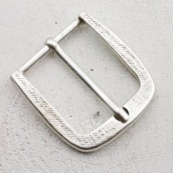 Antique Silver Belt Buckle for 4 cm snap belts, Leather Strap Buckle