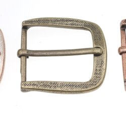 Antique Brass Belt Buckle for 4 cm snap belts, Leather...