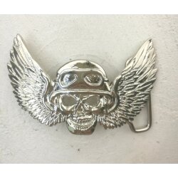 Belt Buckle Biker, angel of death, 9,0x6,0 cm, rhodium...