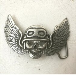 Belt Buckle Biker, angel of death, 9,0x6,0 cm, gunmetal...