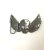Belt Buckle Biker, angel of death, 9,0x6,0 cm,  jet hematite