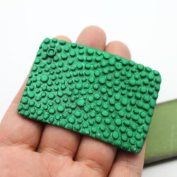 Noppen Gürtelschnalle 7,3x5,0 cm smaragdgrün