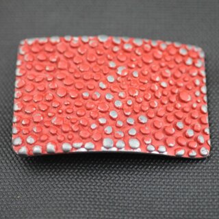 Belt Buckle Burling, 7,3*5 cm, shabby red