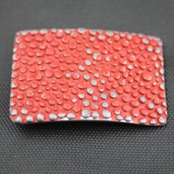 Belt Buckle Burling, 7,3*5 cm, shabby red