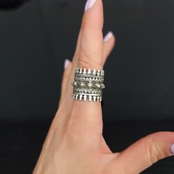 Filigree Ring Castle Antik Boho Silver Ring