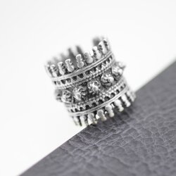 Damen Ring Filigraner Burg Antik Silber Ring