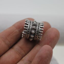 Filigree Ring Castle Antik Boho Silver Ring