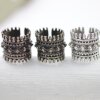 Filigree Ring Castle Antik Boho Silver Ring