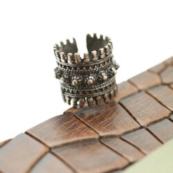 Ladies Ring Filigree Ring Burg Antique Old Brass