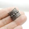 Ladies Ring Filigree Ring Burg Antique Old Brass