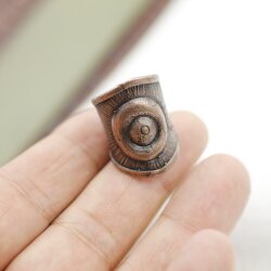 Evil Eye Ring Antique Copper