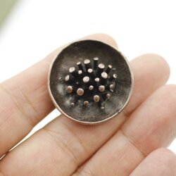 Blossom Ring Pistils Stylish Ring Statement Ring Old Copper Ring