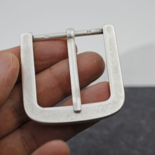 Altsilber Dornschliee fr 4 cm Wechsgrtel, Ledergrtel