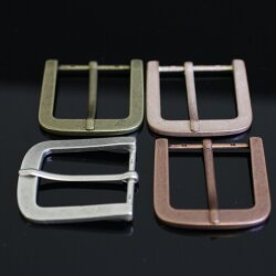 Antique Silver belt buckle Snap Belts, Leather Strap Buckle