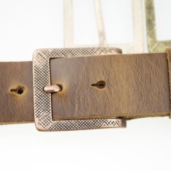Antique Copper belt buckle Snap Belts, Leather Strap Buckle