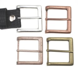 Antique Silver belt buckle Snap Belts, Leather Strap Buckle