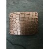 Croco Look Belt Buckle, antique copper