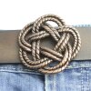 Belt Buckle knot, Gordian knot, 6,5 cm, antique copper