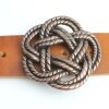 Belt Buckle knot, Gordian knot, 6,5 cm, antique copper