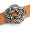 Belt Buckle knot, Gordian knot, 6,5 cm, antique copper