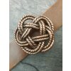 Belt Buckle knot, Gordian knot, 6,5 cm, antique copper