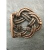 Belt Buckle knot, Gordian knot, 6,5 cm, antique copper