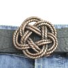 Belt Buckle knot, Gordian knot, 6,5 cm, antique copper