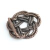 Belt Buckle knot, Gordian knot, 6,5 cm, antique copper