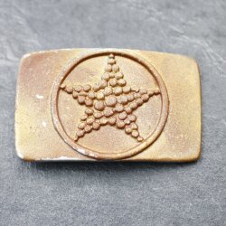 Copper look Star Belt Buckle, Star Buckle for snap Leather Belts