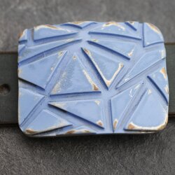 Blue Belt Buckle square, labyrinth